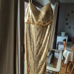 Beautiful sparkly gold dress ✨